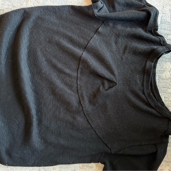 We The Free Charcoal Ribbed Knit Top - Picture 5 of 6